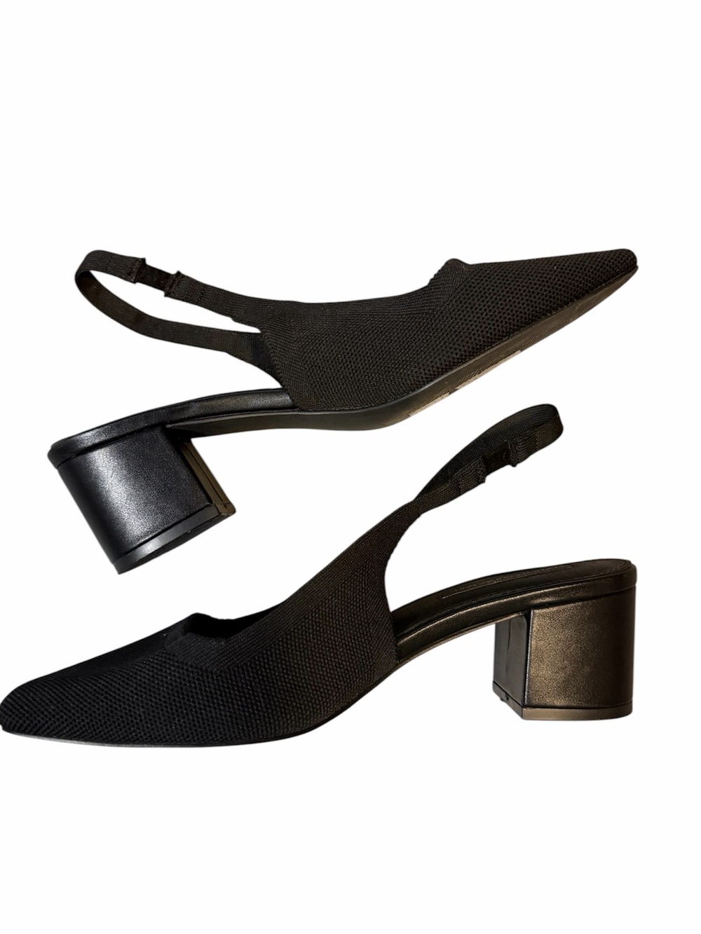 French Connection Sling Back Square Toe Heels 10